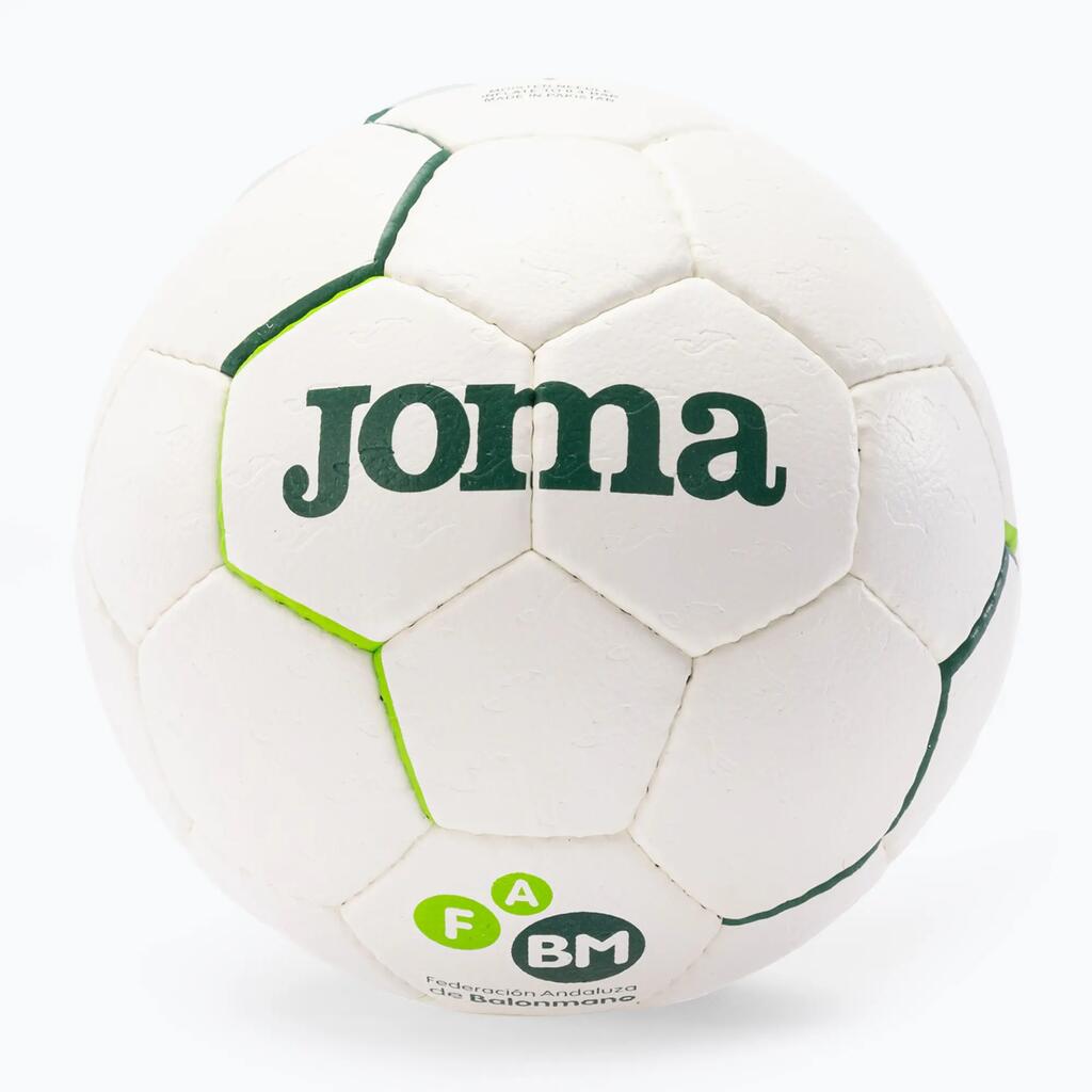 Joma Fed Balonmano Andaluza Handball White/Green Ball, Size 1