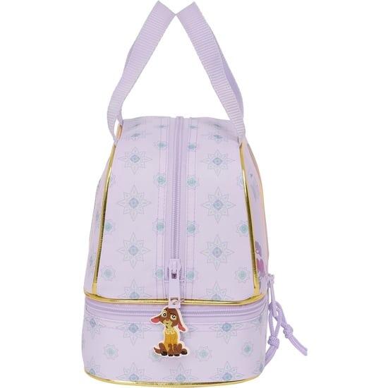 Portameriendas Infantil Wish con Doble Compartimento y Asas de Mano Lila 3/3