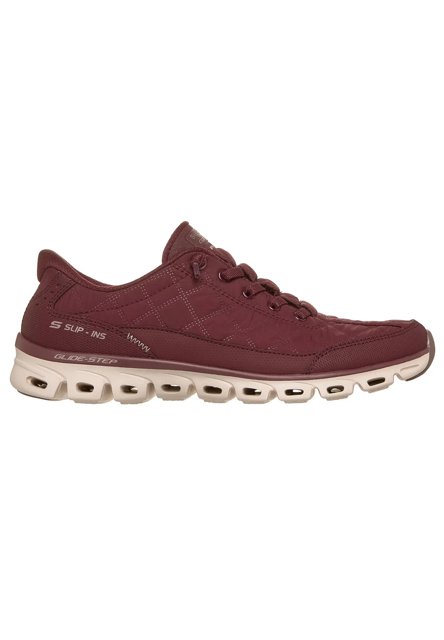 Skechers Damen GLIDE-STEP-AT EASE Cozy Fit Sneaker Slip-ins 104556 BURG 3/7