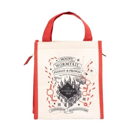 Sac à lunch isotherme Harry Potter Poudlard pour enfants avec poignée, rose et
