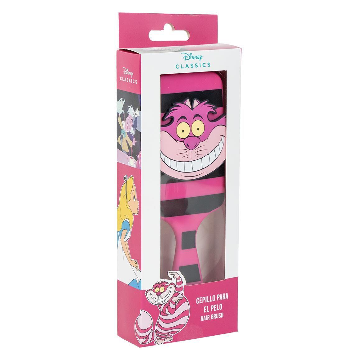 Pincel retangular infantil Alice no País das Maravilhas ABS rosa 2/4
