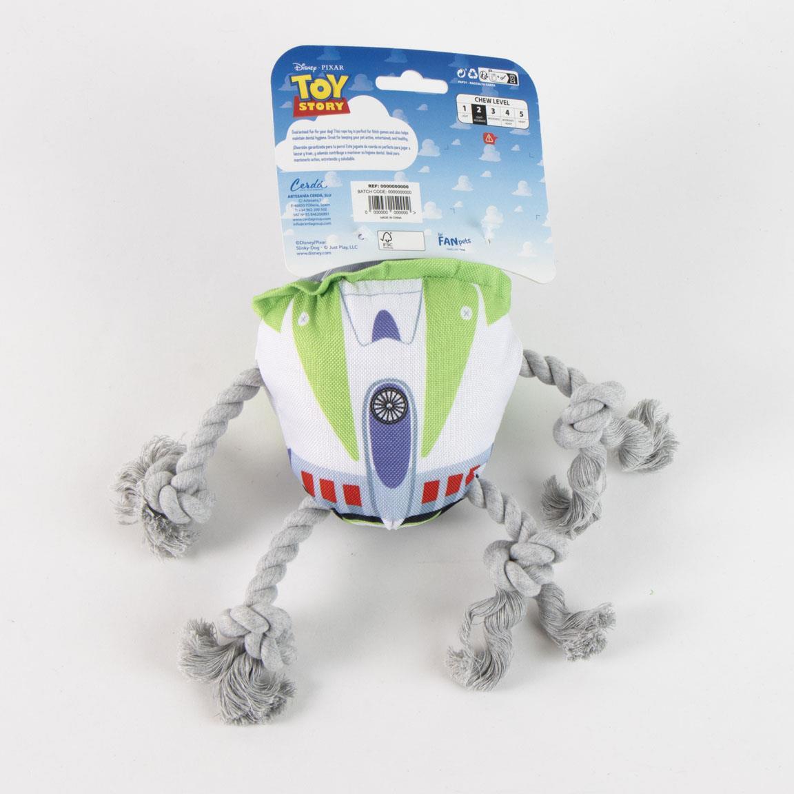 Juguete para Perro Toy Story Buzz Lightyear, Cuerda con Nudos Multicolor 6/7