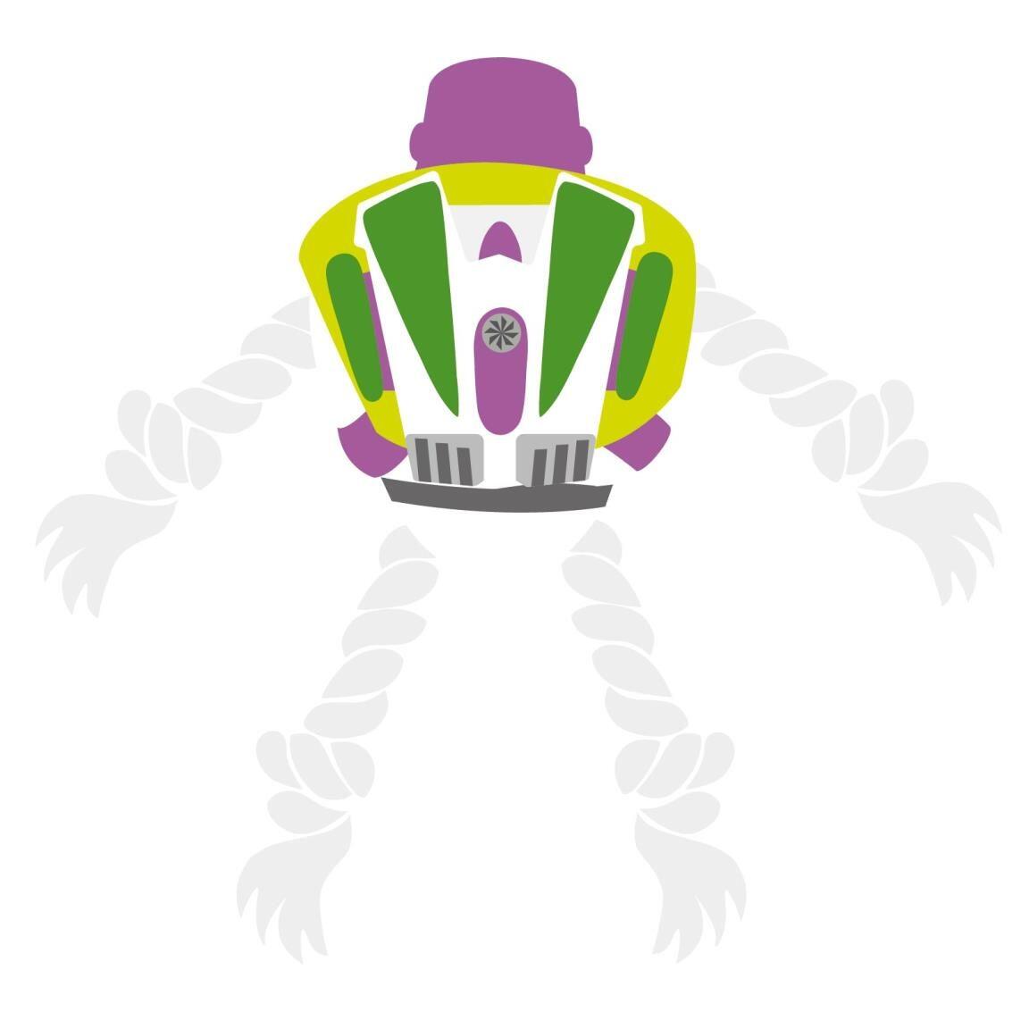 Juguete para Perro Toy Story Buzz Lightyear, Cuerda con Nudos Multicolor 2/7