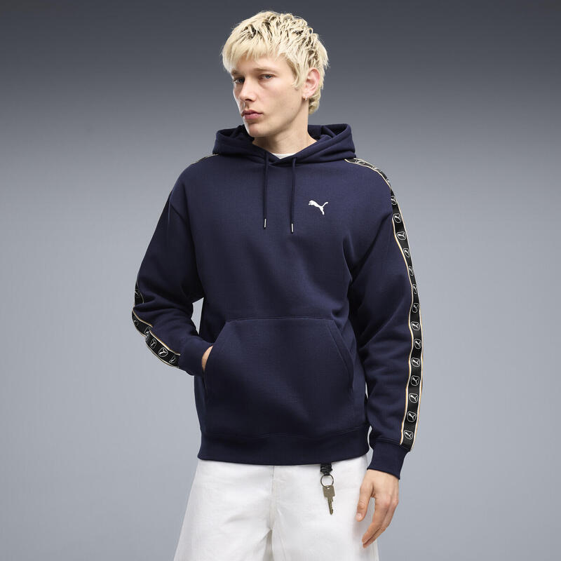 Hanorac cu glugă pentru bărbați PUMA Essentials Elevated Tape Relaxed