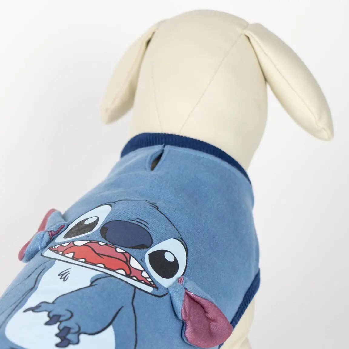 Sudadera para Perro Stitch Algodón Suave con Aplicaciones Azul Claro 5/5