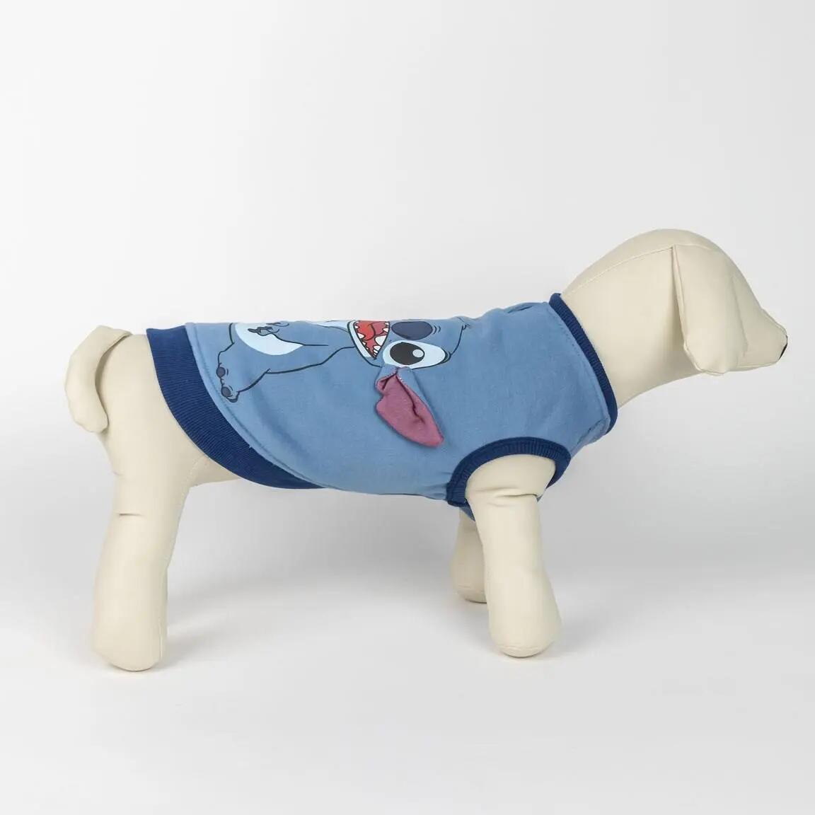 Sudadera para Perro Stitch Algodón Suave con Aplicaciones Azul Claro 4/5