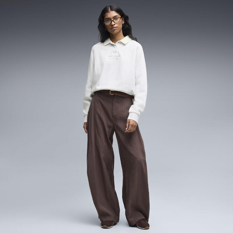 PUMA Class Relaxed Fleece-Langarm-Polo Damă PUMA