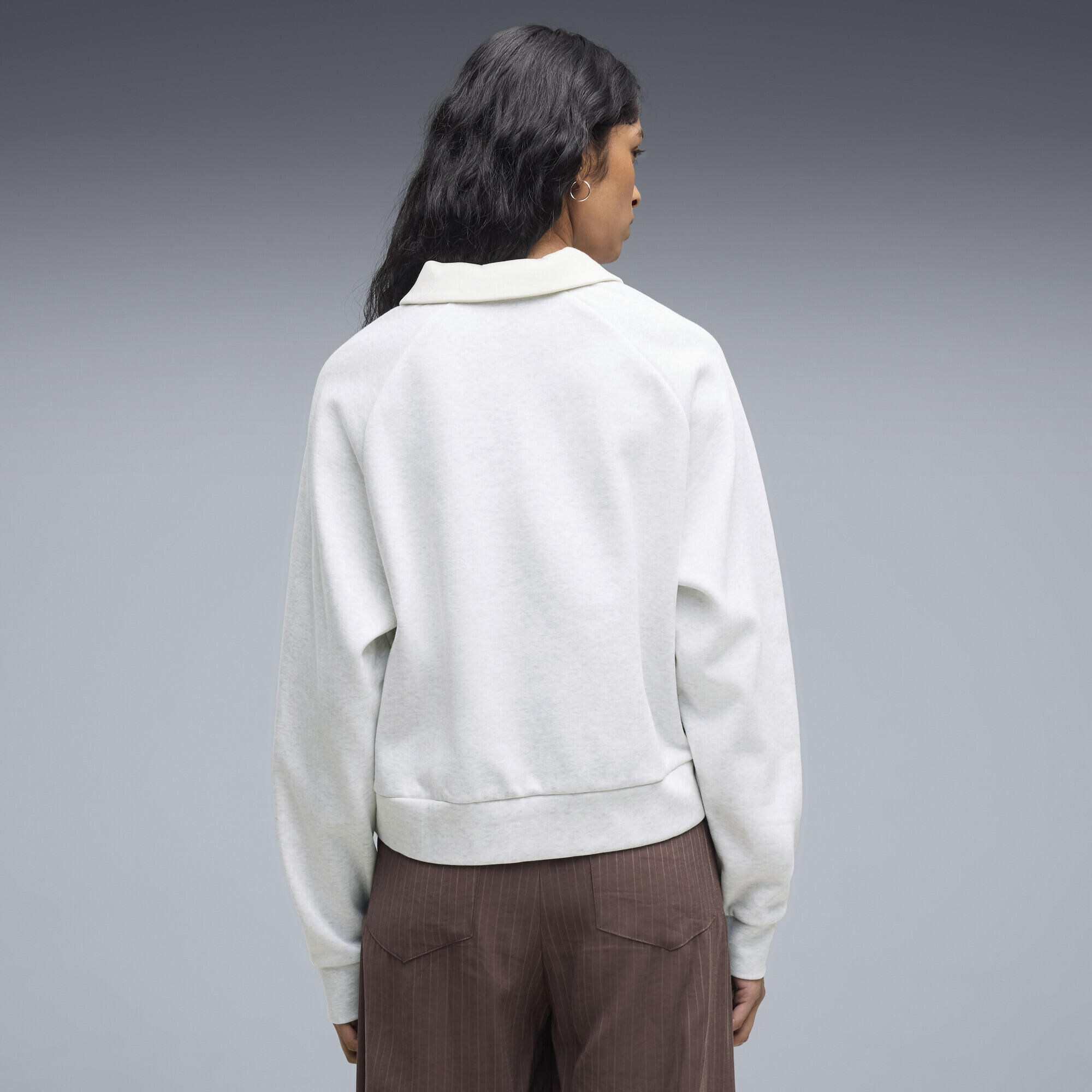 Polo de manga larga PUMA Class de felpa y corte holgado Mujer PUMA 3/6