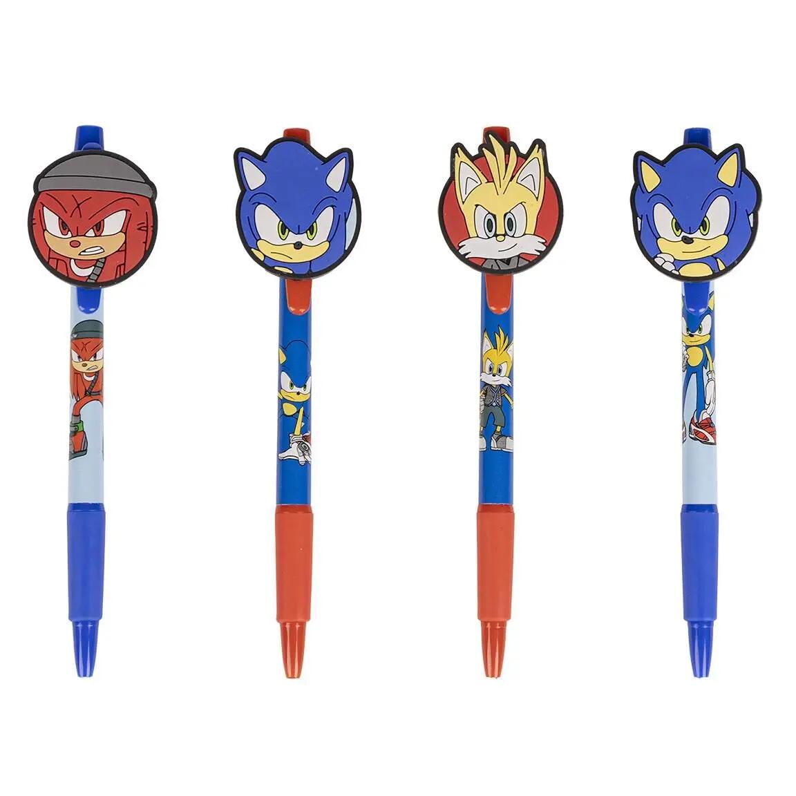4er-Pack Sonic Prime Kinderstifte mit mehrfarbigen 3D-Figuren 2/4