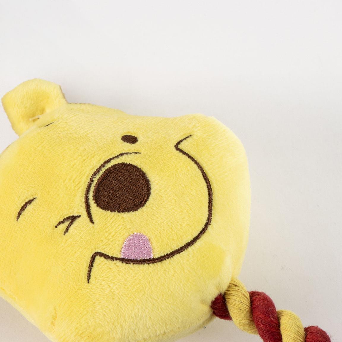 Juguete para Perro Winnie The Pooh, Cuerda Dental de Algodón Amarilla 3/7