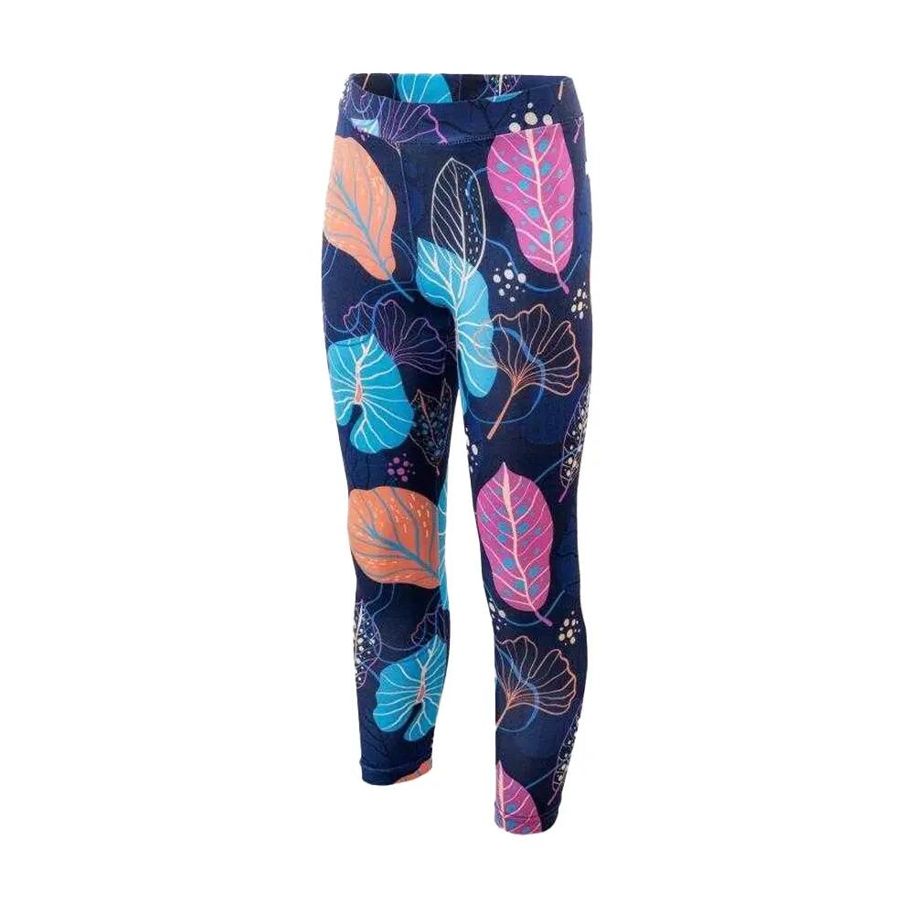 Legging Motif/style Feuilles PIKE Fille (Bleu Marine Foncé) 3/4