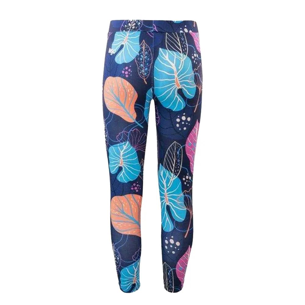 Legging Motif/style Feuilles PIKE Fille (Bleu Marine Foncé) 2/4