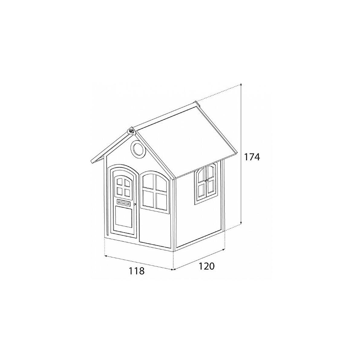 Axi Cabane de jeu JULIA en bois FSC Brun Vert 2/3