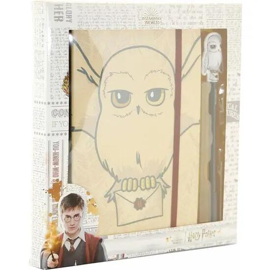 Set diario e penna per bambini di Harry Potter, copertina rigida, beige 4/6