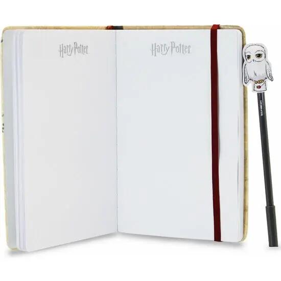 Set diario e penna per bambini di Harry Potter, copertina rigida, beige 3/6