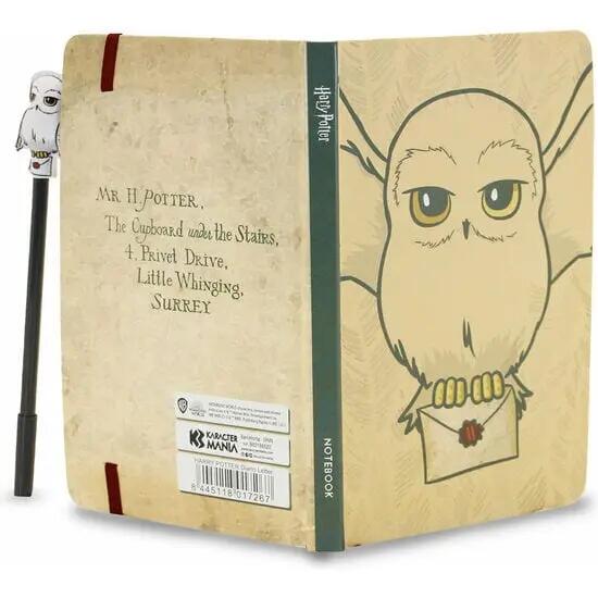 Set diario e penna per bambini di Harry Potter, copertina rigida, beige 2/6