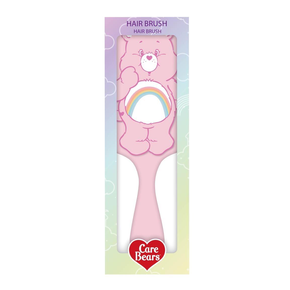 Brosse à cheveux rectangulaire pour enfants Care Bears, en plastique ABS, rose 2/2
