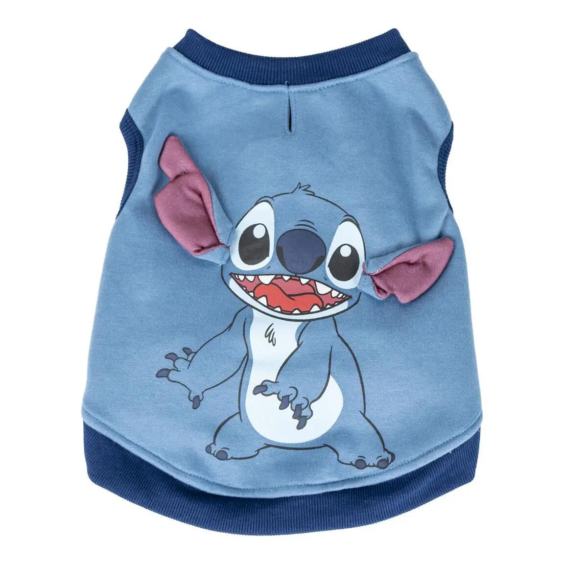 Sudadera para Perro Stitch Algodón Suave con Aplicaciones Azul Claro 2/5