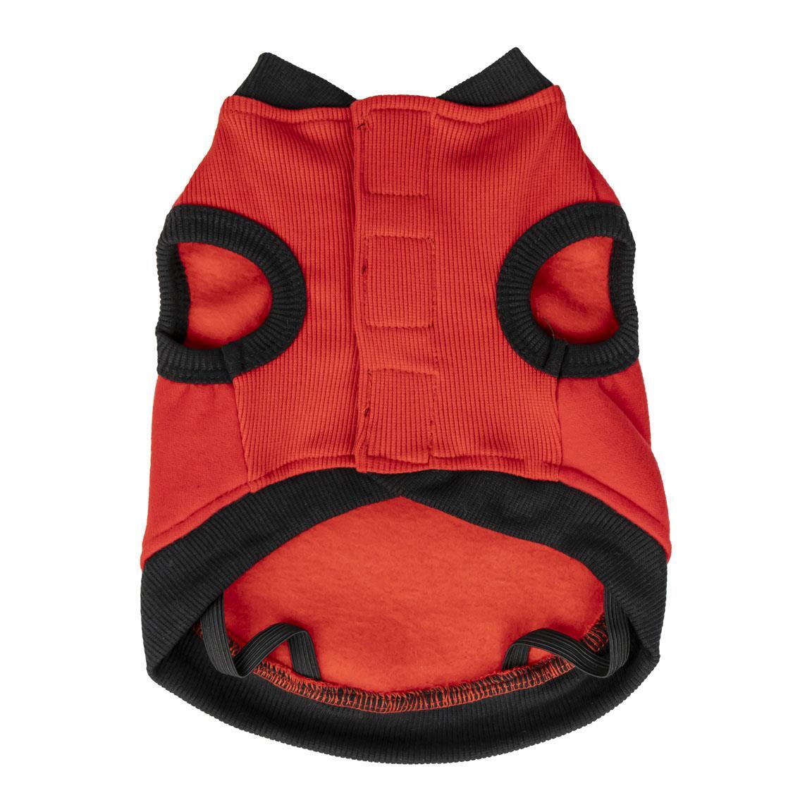 Sweat-shirt pour chien Mickey Mouse, en coton doux brossé, rouge et noir 3/5