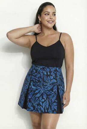 Femme Skort 2-en-1 imprimé coraux et protection SPF 50+ jupe-short