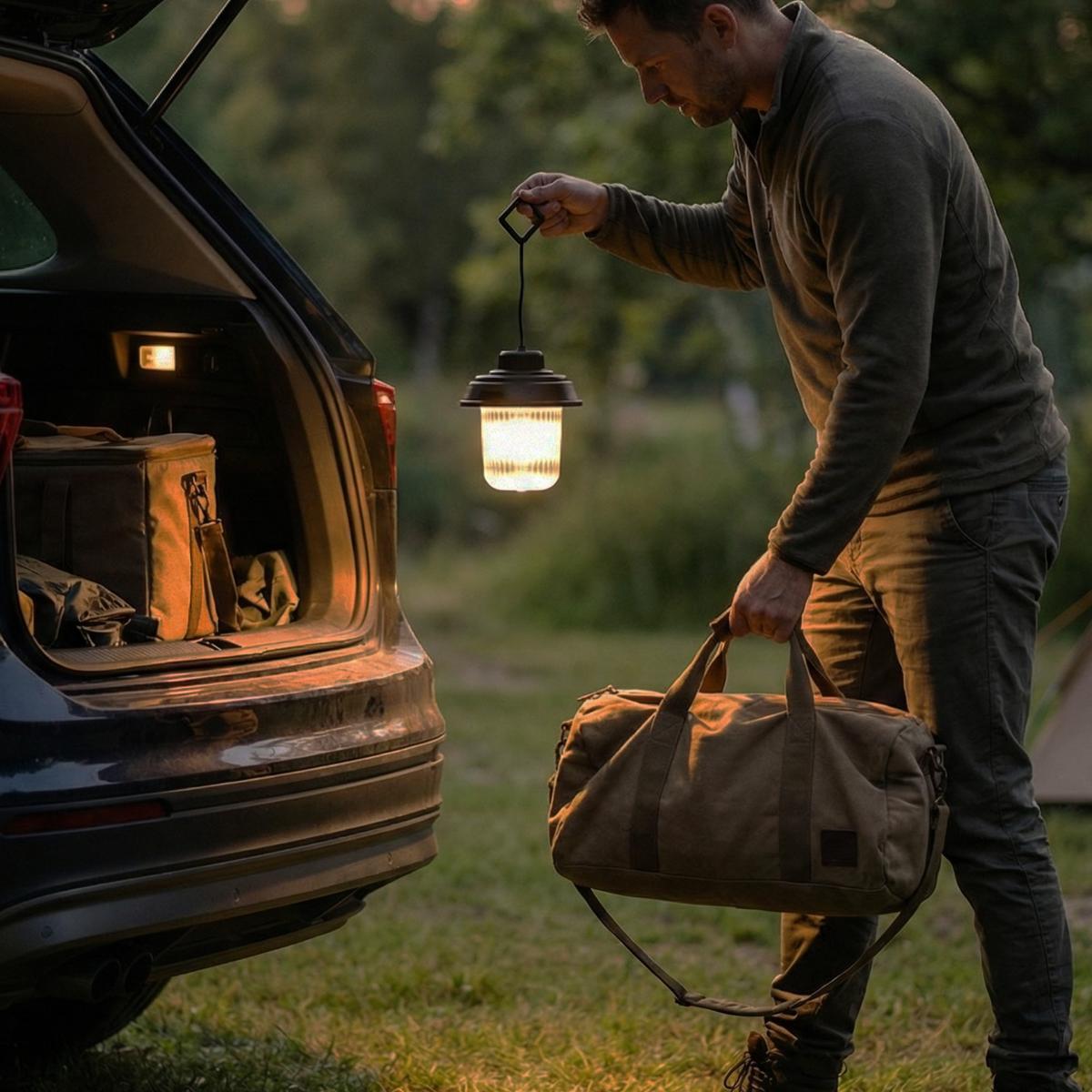 Latarka lampa turystyczna USB LED 800mAh 180 lumenów 6/6