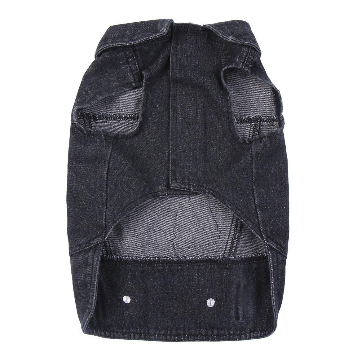 Veste en jean Star Wars pour chien, tissu doux avec écussons bleus 3/7