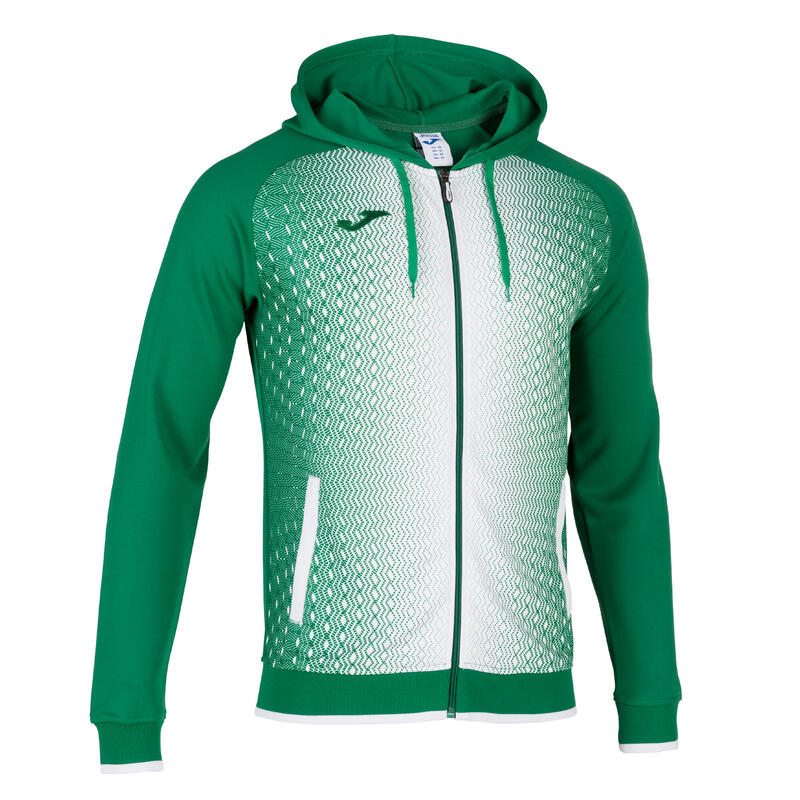 Chaqueta con capucha Hombre Joma Supernova verde blanco