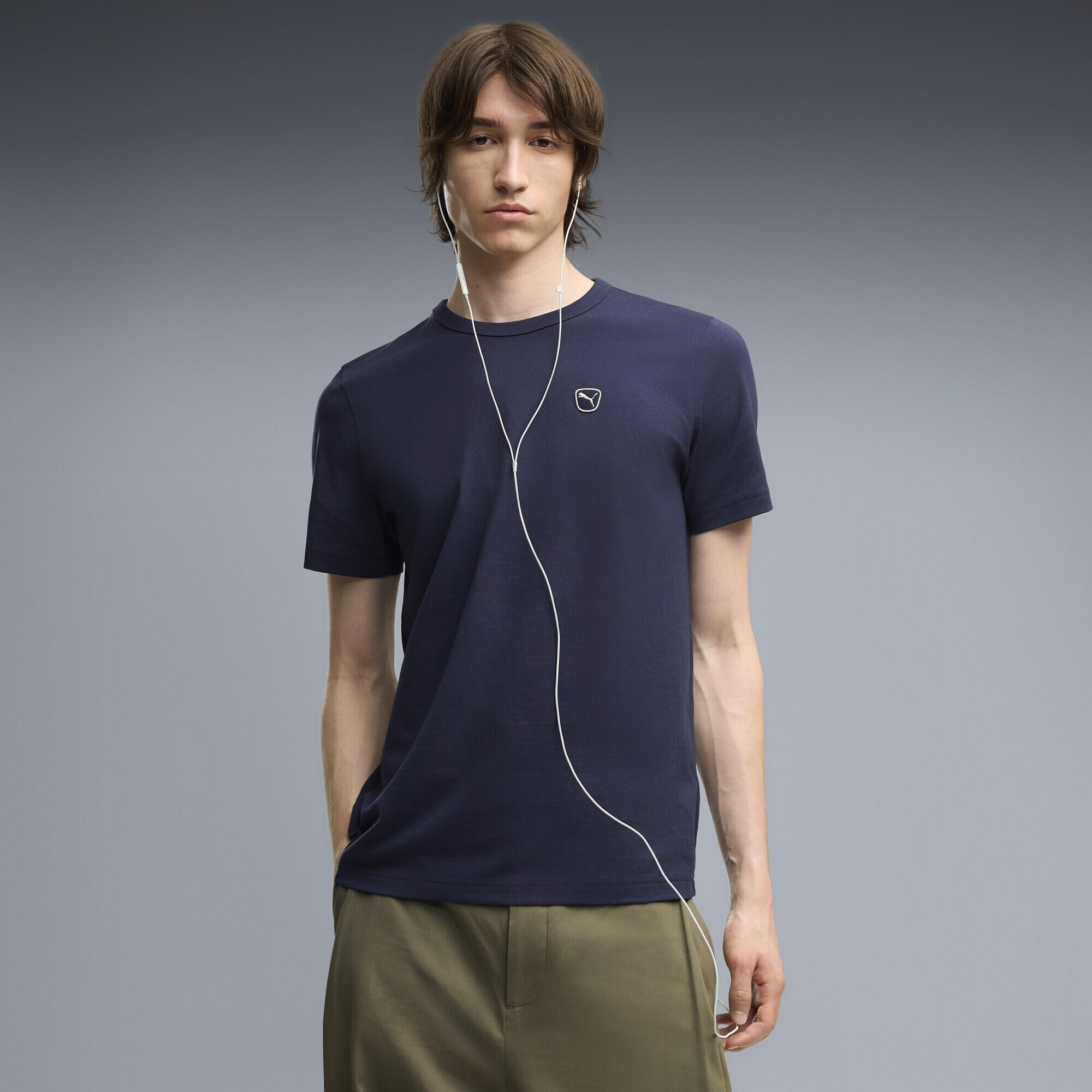 T-shirt homem gola redonda logo Essenciais Elevated PUMA 2/5