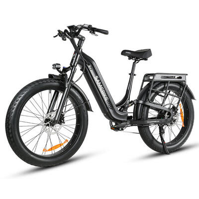 Bicicletta elettrica SAMEBIKE CREST con sospensioni complete e display LCD