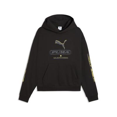 Puma sport boxy graphic fleece hoodie voor heren puma