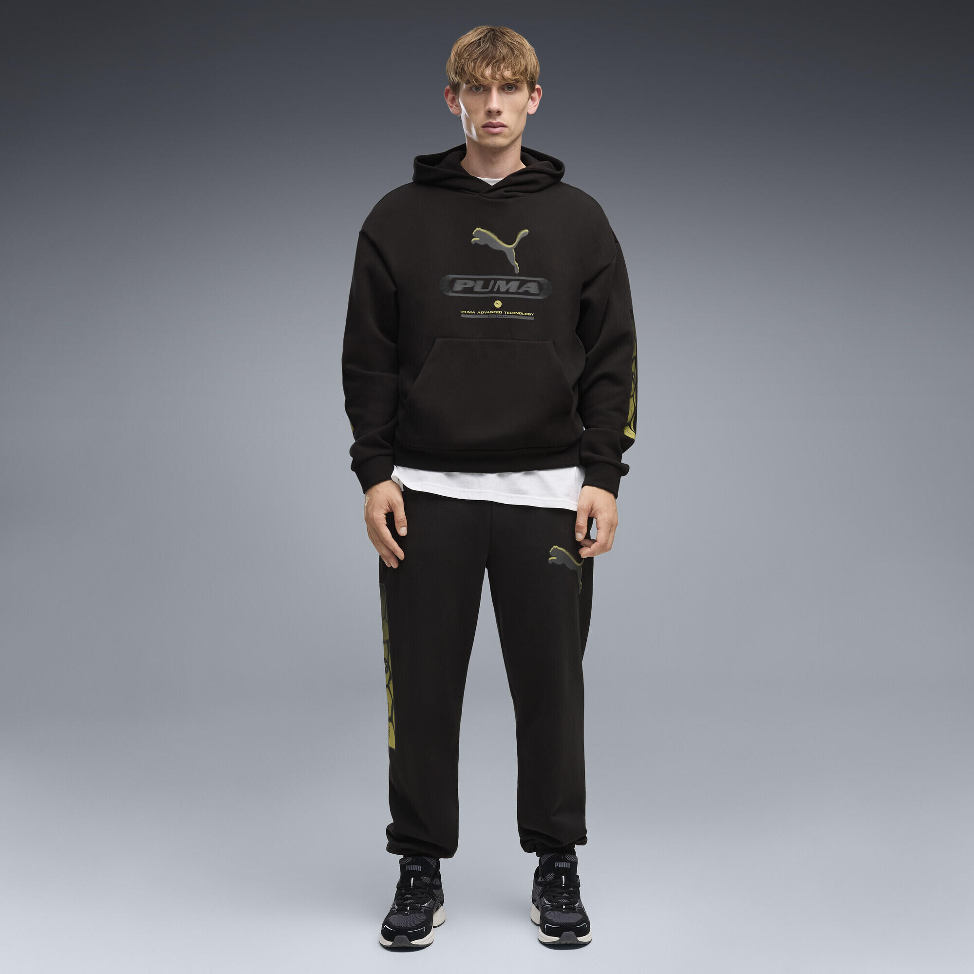 PUMA Sport Boxy Graphic Fleece Hoodie para homem PUMA 4/5