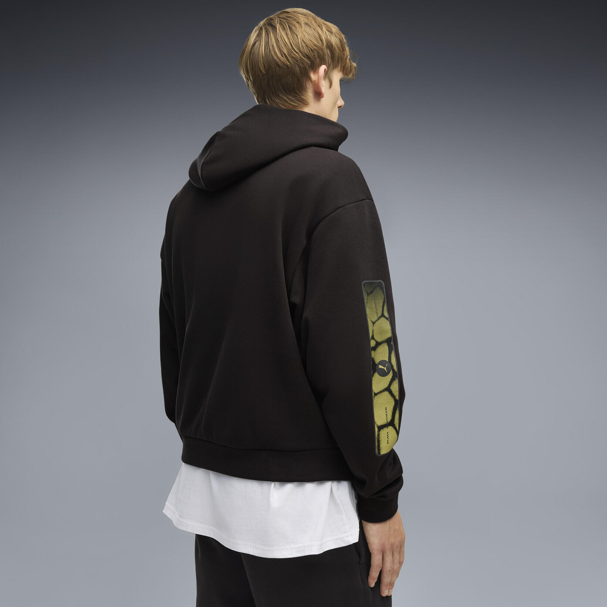 PUMA Sport Boxy Graphic Fleece Hoodie para homem PUMA 3/5