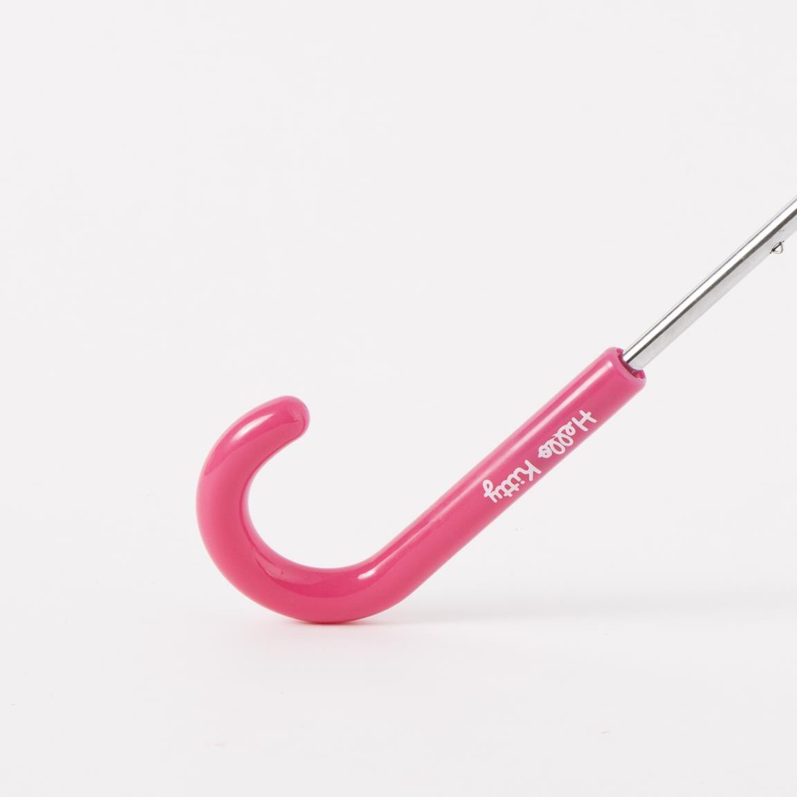 Parapluie manuel Hello Kitty pour enfants avec baleines en fibre blanche et rose 3/7