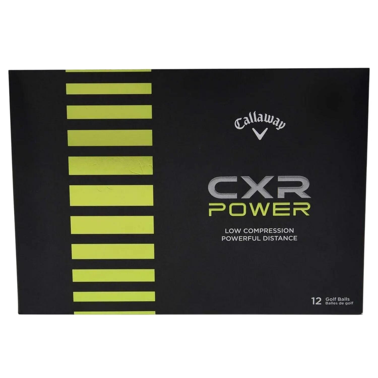 "CXR Power" Distanz Golfbälle (12erPack) Damen und Herren Weiß Standardgröße 2/3