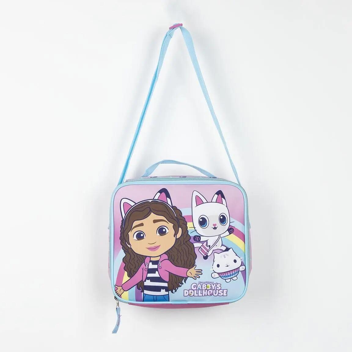 Borsa termica per il pranzo per bambini Gabby's Dollhouse in poliestere rosa 5/5