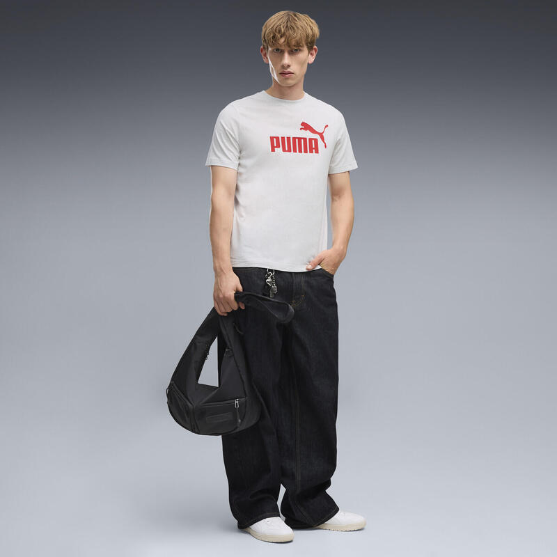 Tricou fitness bărbați logo guler rotund Ess No. 1 Logo Tee S, albastru PUMA