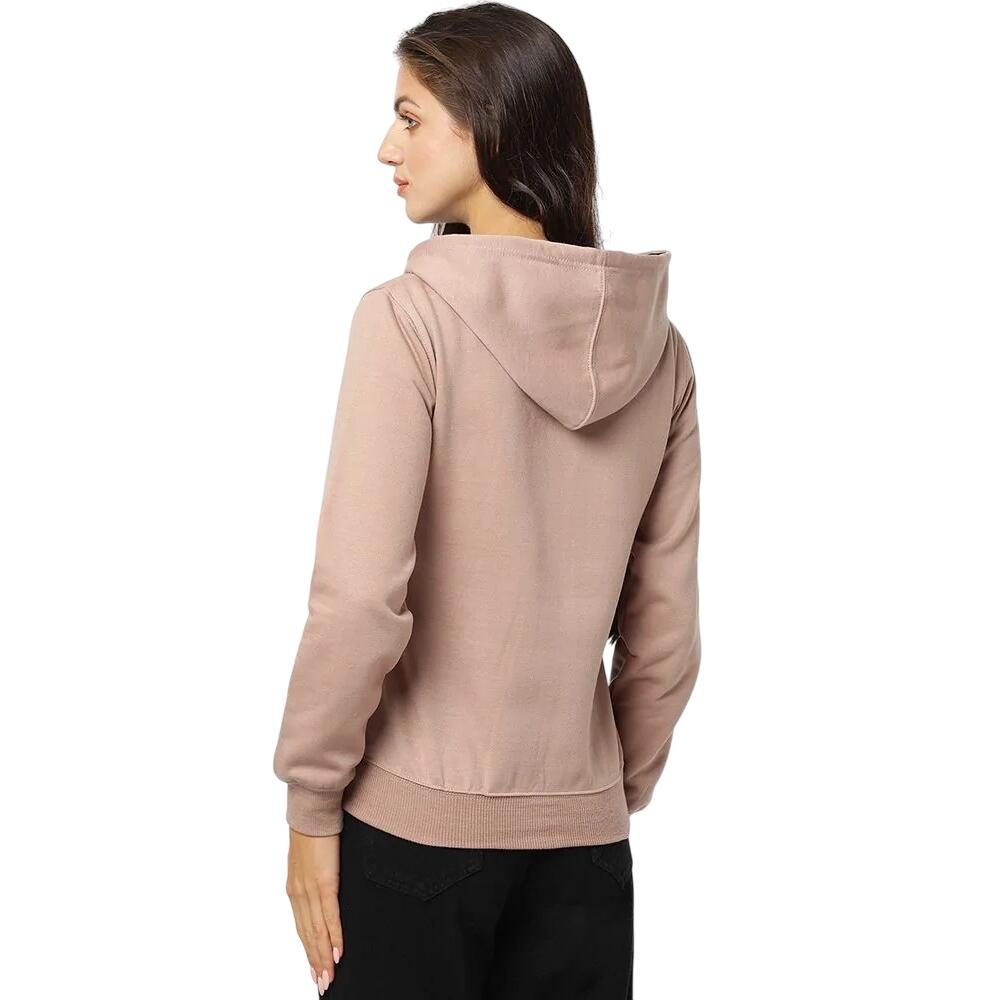 Dames Full Zip Hoodie (Paddestoel) 3/4