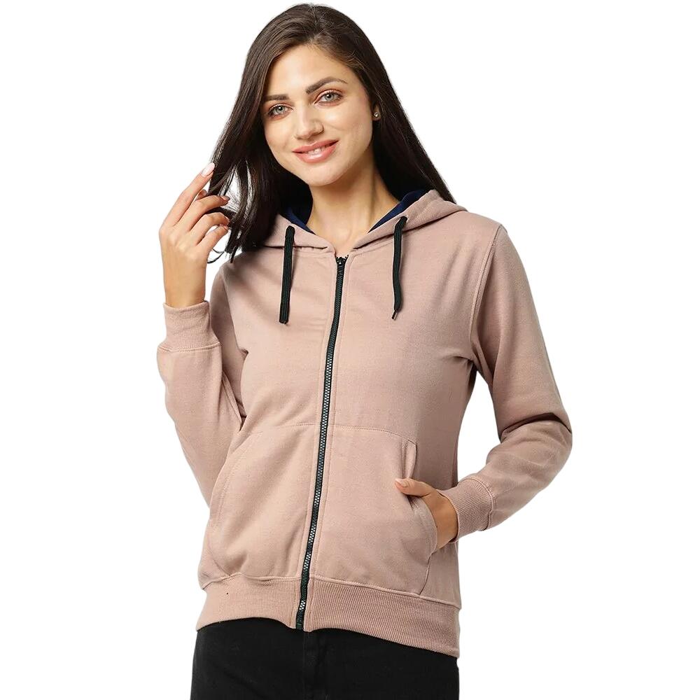 Dames Full Zip Hoodie (Paddestoel) 2/4