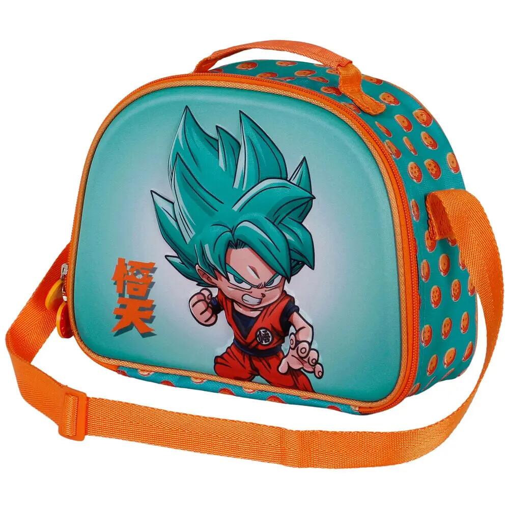 Borsa per il pranzo per bambini Dragon Ball 3D con cerniera blu turchese 4/5