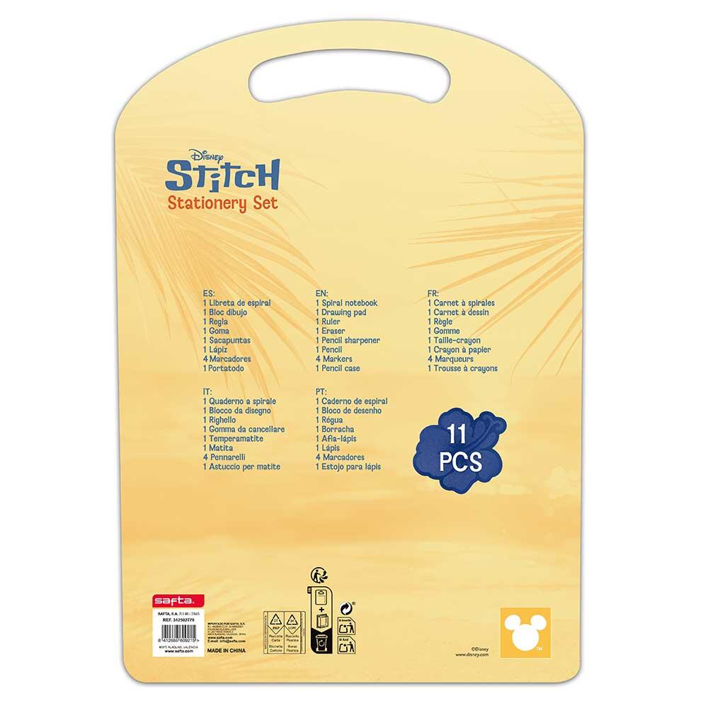 Ensemble de papeterie pour enfants Stitch Ice Cream 11 pièces avec trousse bleue 2/2