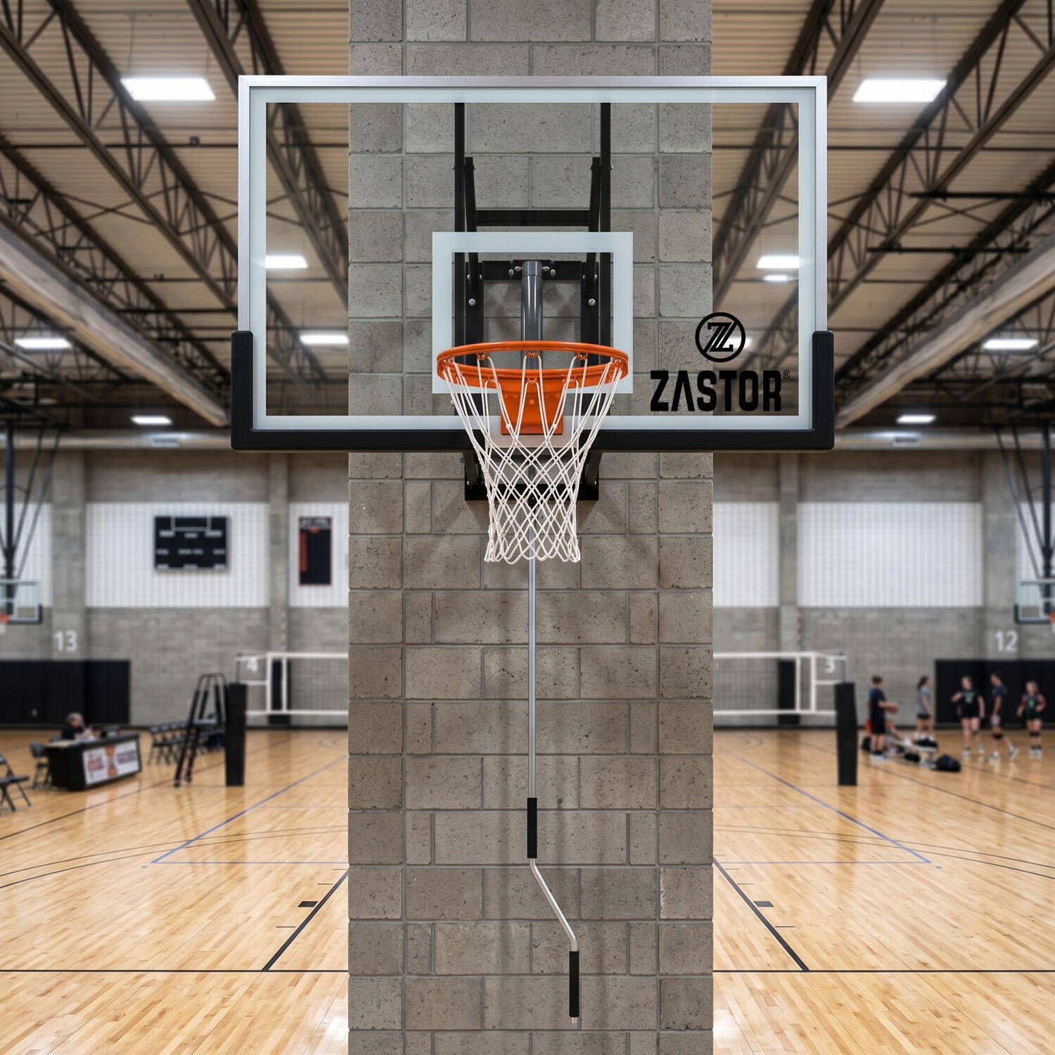 Set Tablero Baloncesto Ajustable Zastor Magic 136x80cm 2/7