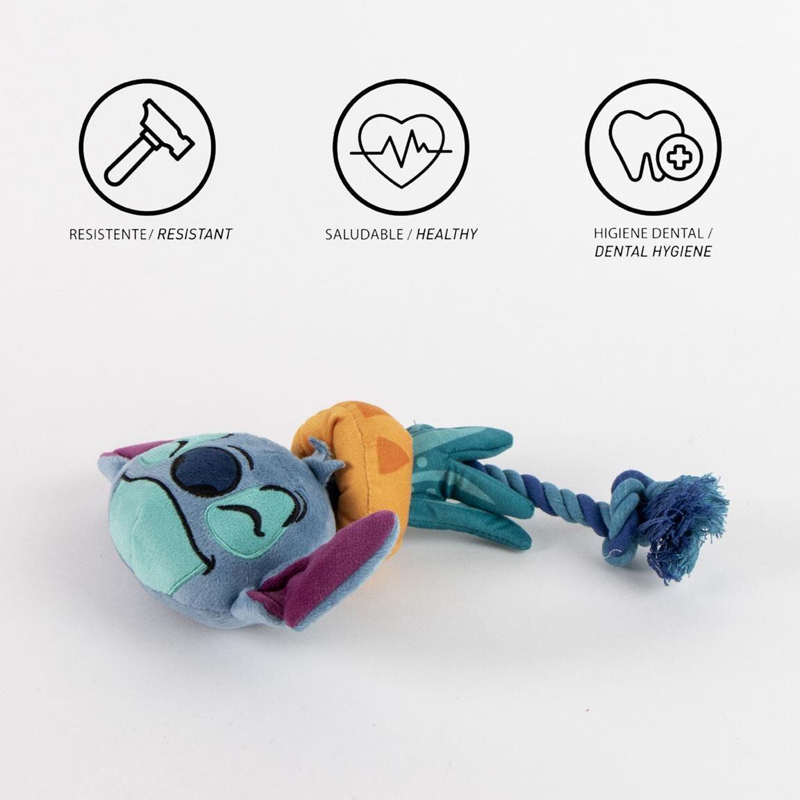 Cuerda Dental para Perro Stitch, Juguete de Cuerda Resistente Azul 7/7