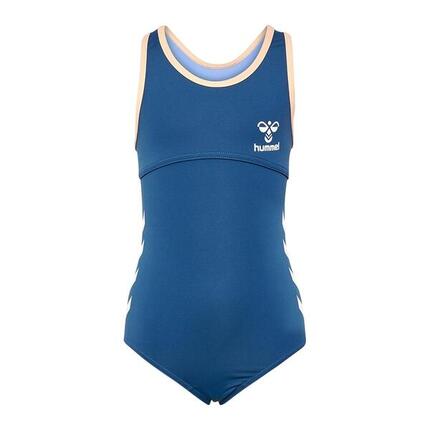 Maillot De Bain 1 Pièce Motif/style Logo BELL Fille (Bleu Foncé)