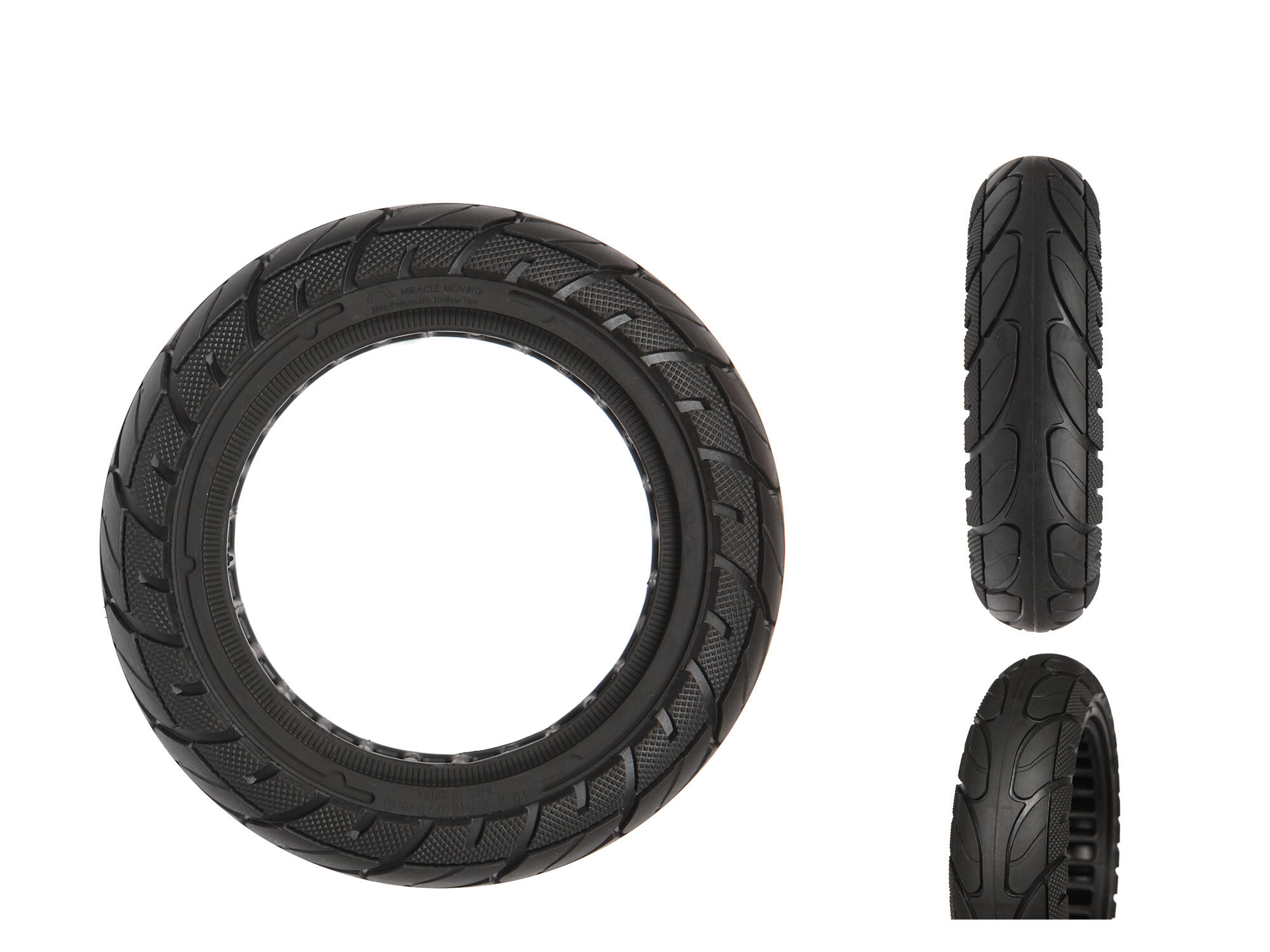 Anvelopă fără cameră 10x2.50 (60/70-6.50) Onyx Linia Neagră trotinetă electrică