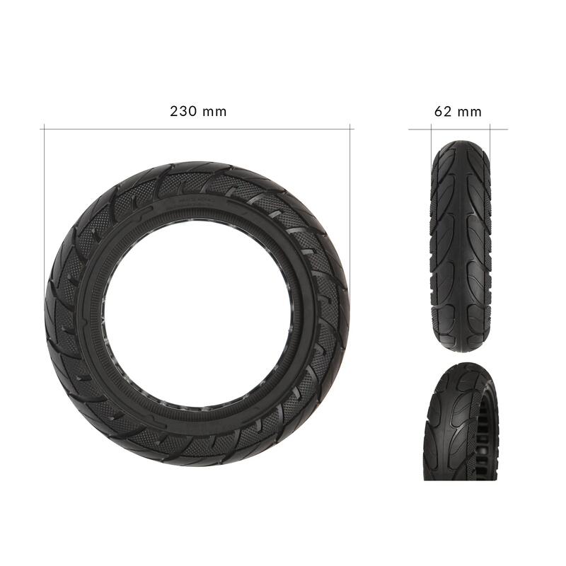 Anvelopă fără cameră 10x2.50 (60/70-6.50) Onyx Linia Neagră trotinetă electrică