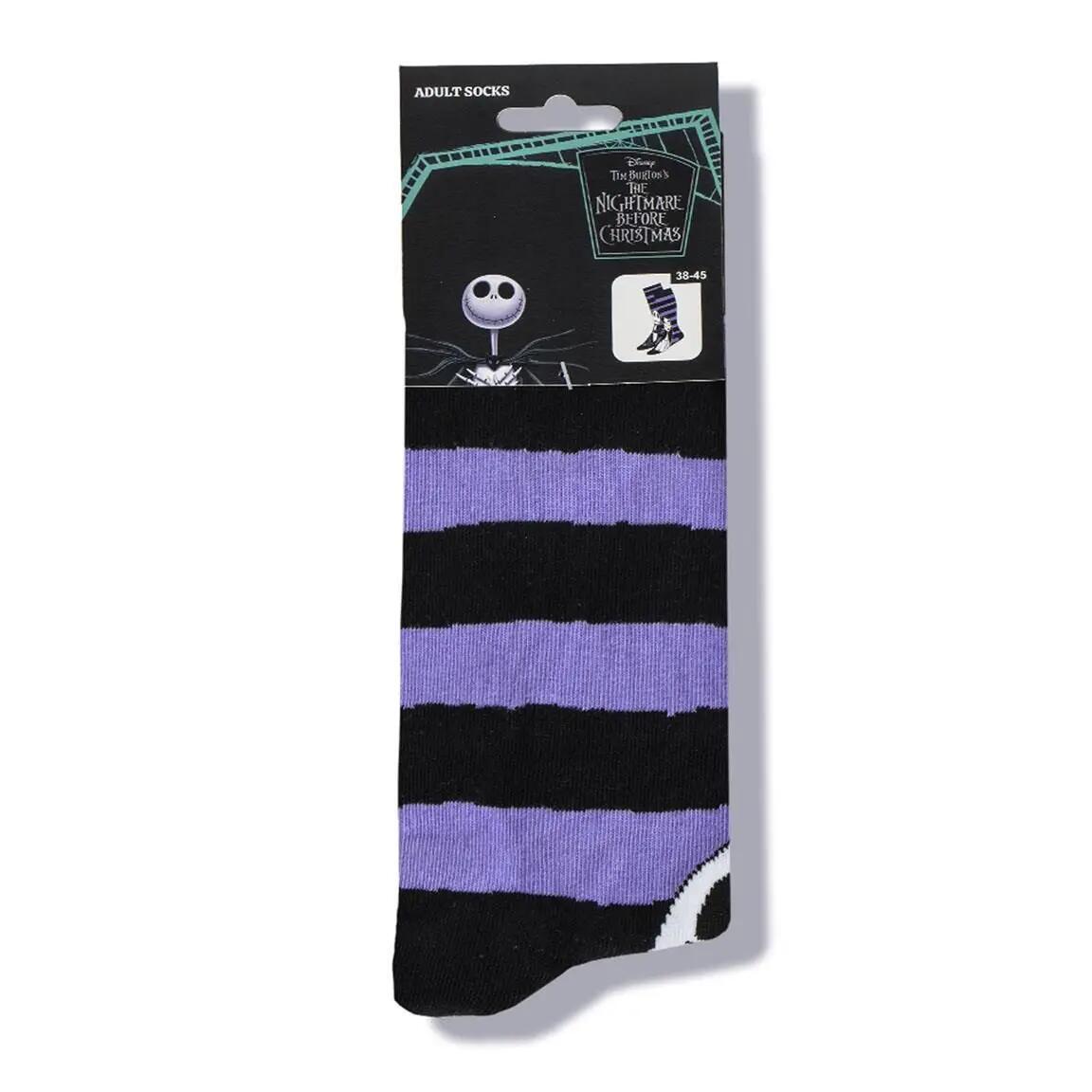 Calzini da adulto in morbido cotone con tema Nightmare Before Christmas, neri e 6/6