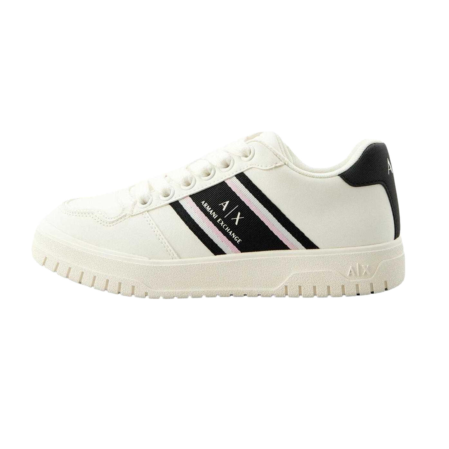 Baskets Motif/style Logo Femme (Blanc / Noir) 3/4