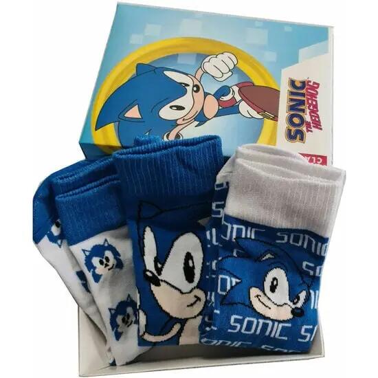 Football Socks Sega Sonic The Hedgehog (x3)