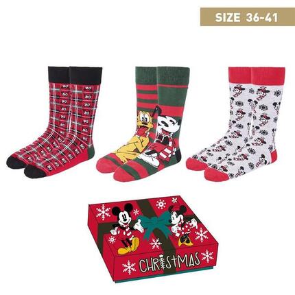Lot de chaussettes Mickey Mouse pour enfants, en coton doux et respirant