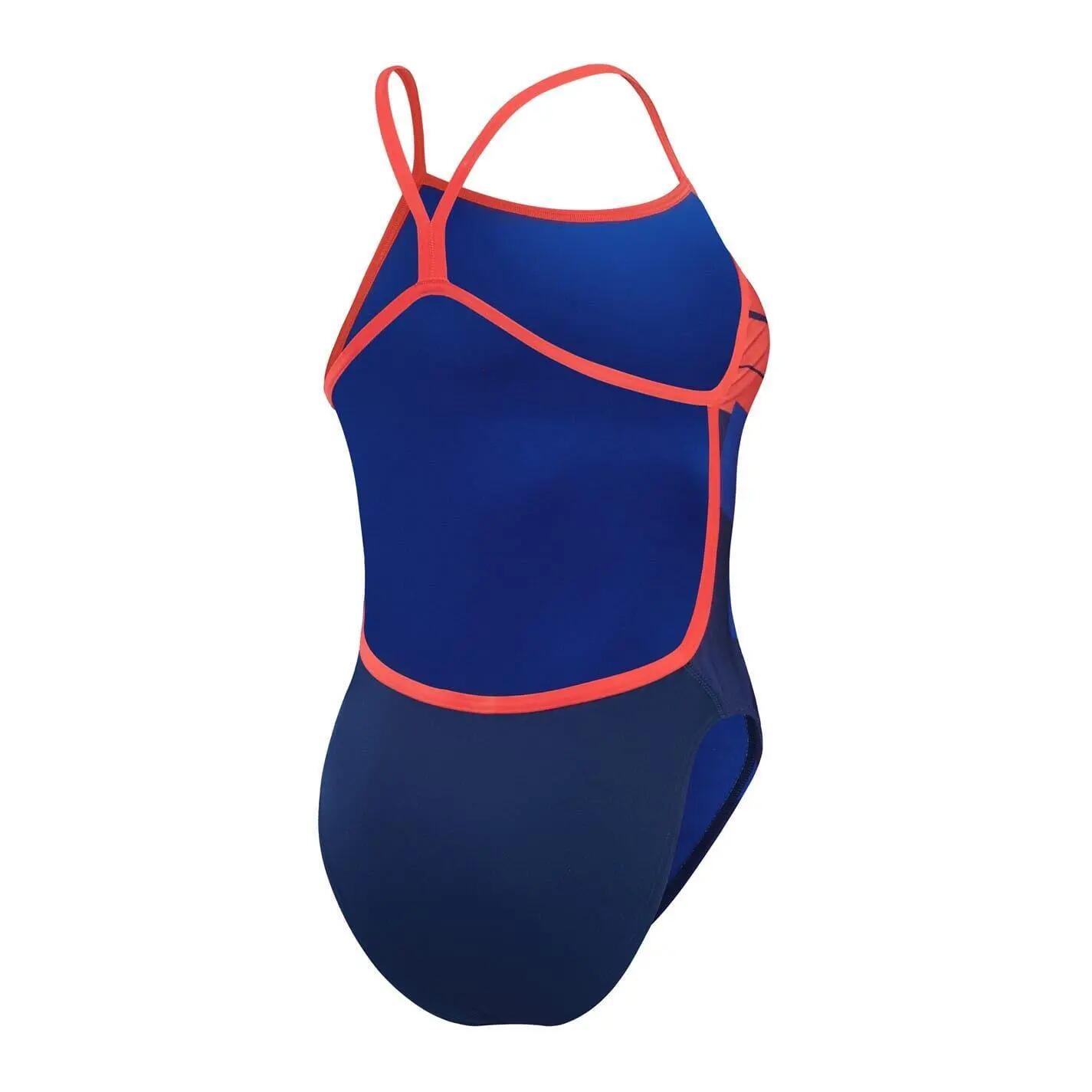 Maillot De Bain 1 Pièce Motif/style Étoile Et Rayures PLACEMENT Femme (Bleu 3/5